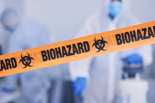 Professional Biohazard technician working in Alma, AR